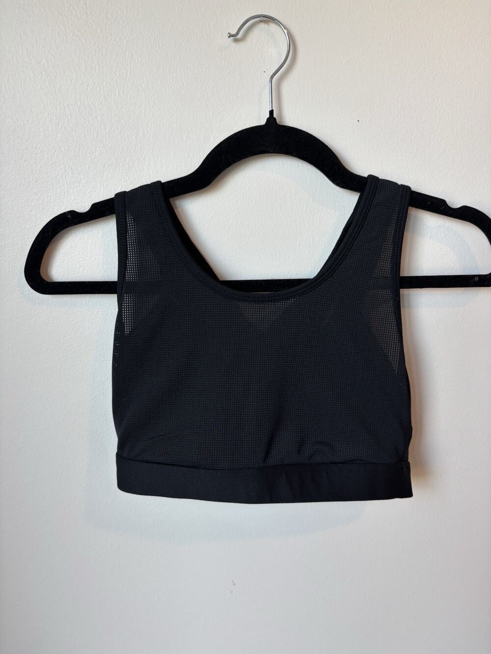 Fabletics Black Strappy Sports Bra Women Size Medium
